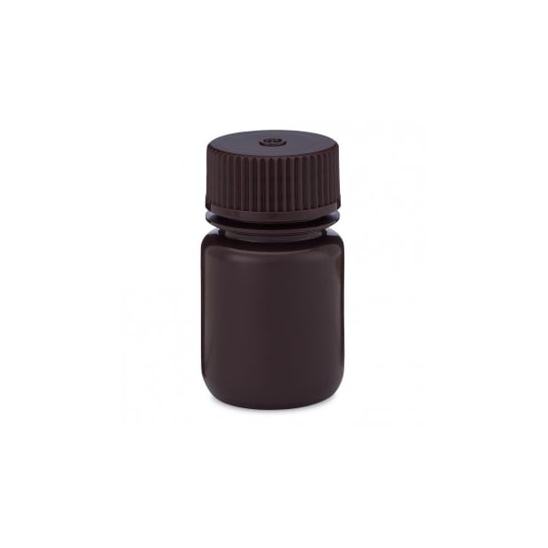 Globe Scientific Diamond RealSeal Bottles, Amber Color, Wide Mouth, 30 ml, 12/pk, 12PK 219940 - main